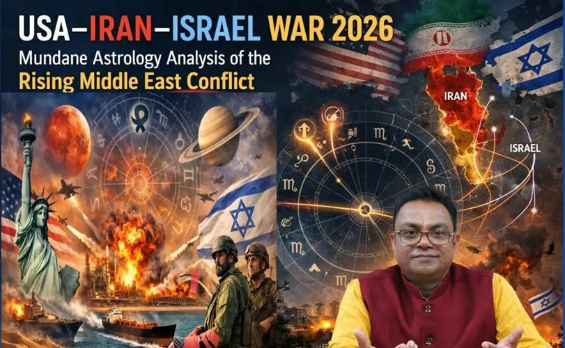 USA–Iran–Israel War 2026 Mundane Astrology Analysis of the Rising Middle East Conflict