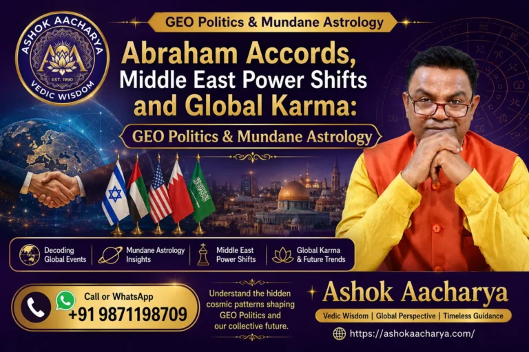Abraham Accords, Middle East Power Shifts and Global Karma GEO Politics & Mundane Astrology