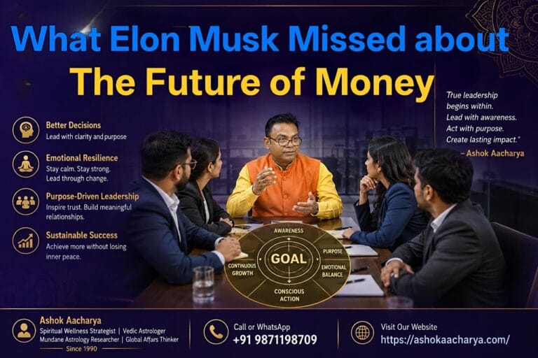 What Elon Musk Missed: Ashok Aacharya’s Post-AI Economy Blueprint