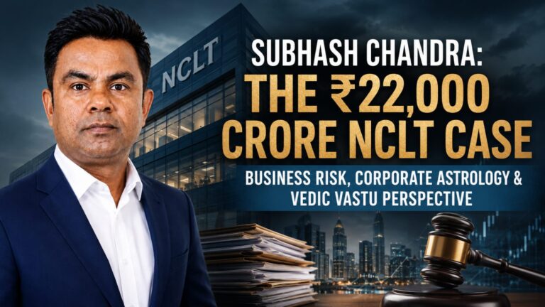 Subhash Chandra NCLT Case: ₹22,000 Crore Controversy, Business Risk & Vedic Insights